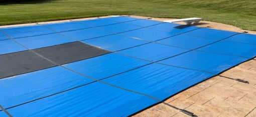 Heavy Duty Rectangle Winter Safety Cover For Inground Swimming Pools – Gray – ECOOPTS