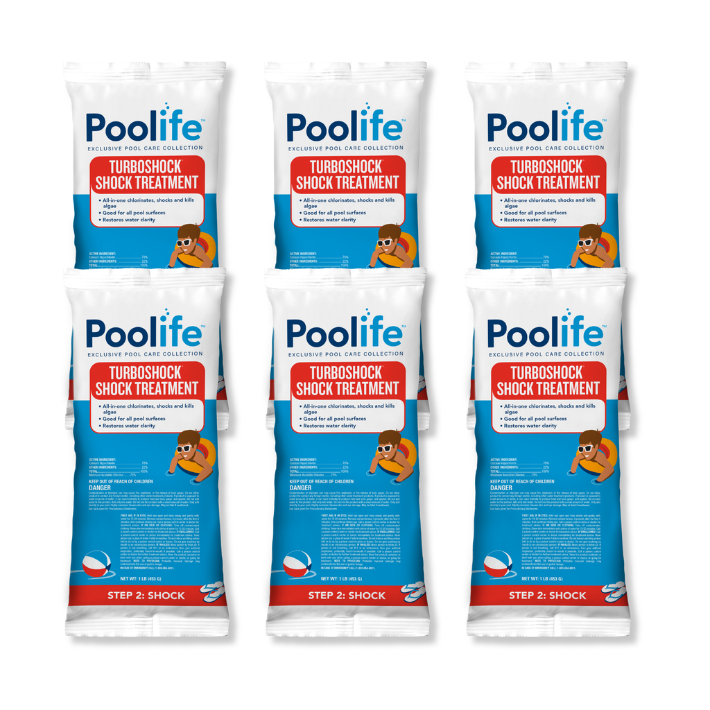 Poolife TurboShock 78% Calcium Hypochlorite Pool Shock - 6 Bag Deal