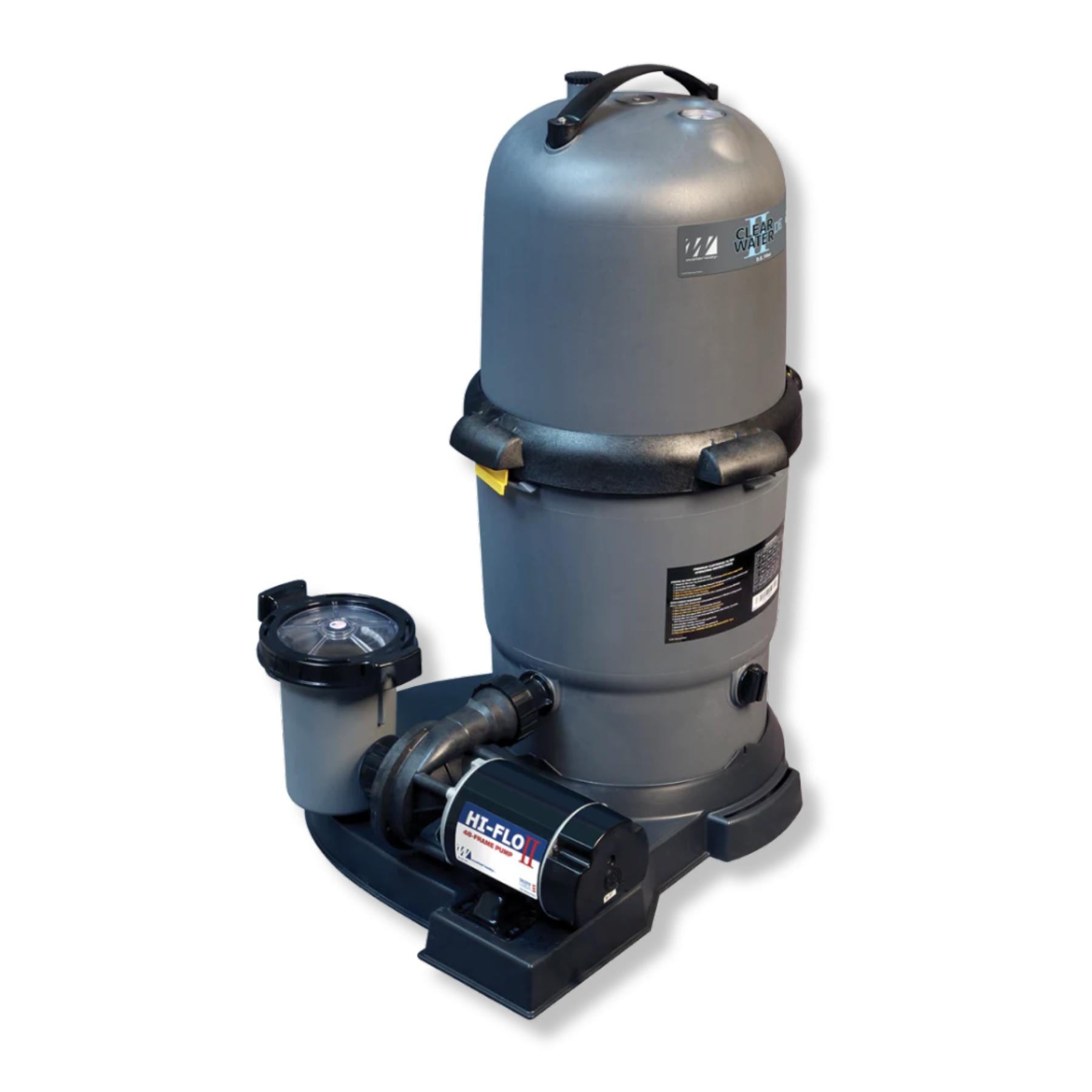 Waterway Clearwater II 150 sq. ft. Cartridge Filter System with 2 HP 2-speed Pool Pump for Above Ground Pools