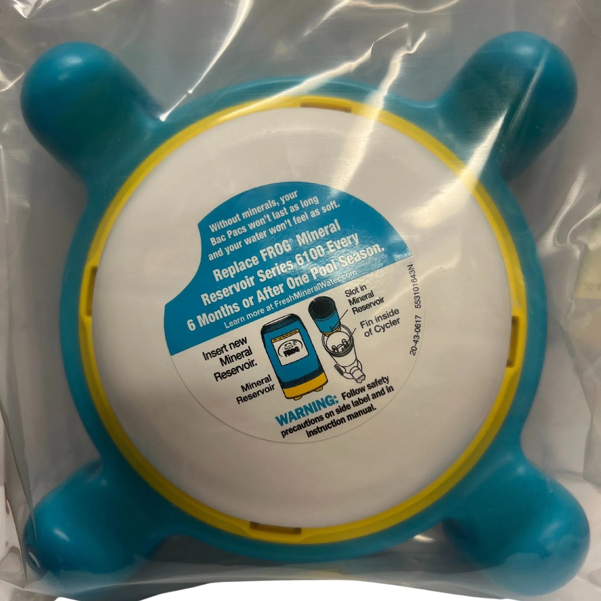 King Technology Cap w/O'Ring, 25K Pool Frog - Turquoise Blue