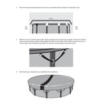 10-Year HPI Ultimate Winter Pool Cover for 33' Round Pools (Cover Size 37') Made In America