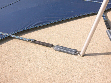 HPI Yard Guard Standard Mesh 90 Safety Cover for Rectangular Pool Size 18' x 36' with 4' X 8' Center End Step