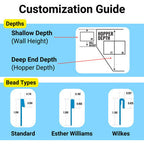 Hampton with SeaGlass Destination Series GLI Inground Pool Liner 27 or 20 Mil