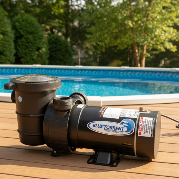 Blue Torrent Dual Port 1.5 HP Maxi High Speed Above Ground Swimming Pool Pump