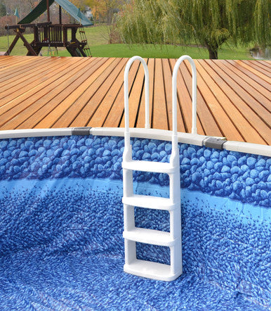 Main Access 200200 Easy Incline In-Pool Ladder for Above Ground Pools with Decks