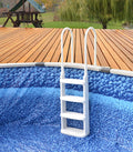 Main Access 200200 Easy Incline In-Pool Ladder for Above Ground Pools with Decks