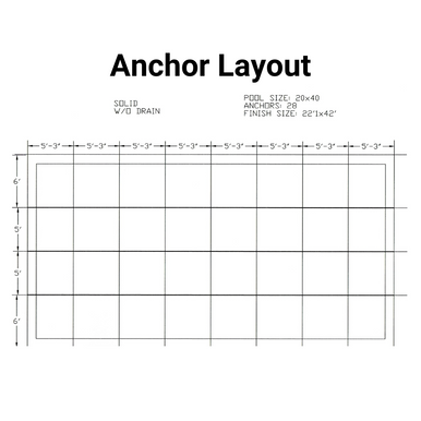 HPI Yard Guard Aquamaster 100% Solid Safety Cover for Rectangular Pool Size 20' x 40'