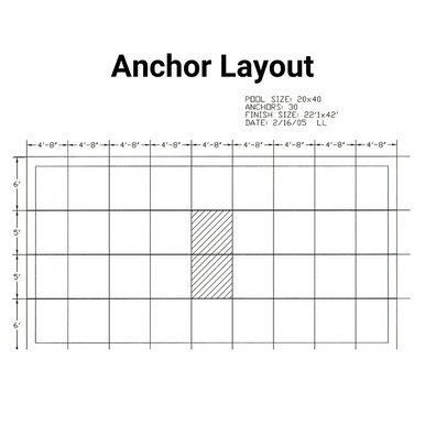 HPI Yard Guard Aquamaster Solid with Mesh Drain Safety Cover for Rectangular Pool Size 20' x 40'