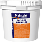 Maintain Pool Pro 25 lb. di-chlor granular chlorine bucket for sanitizing and shocking swimming pools
