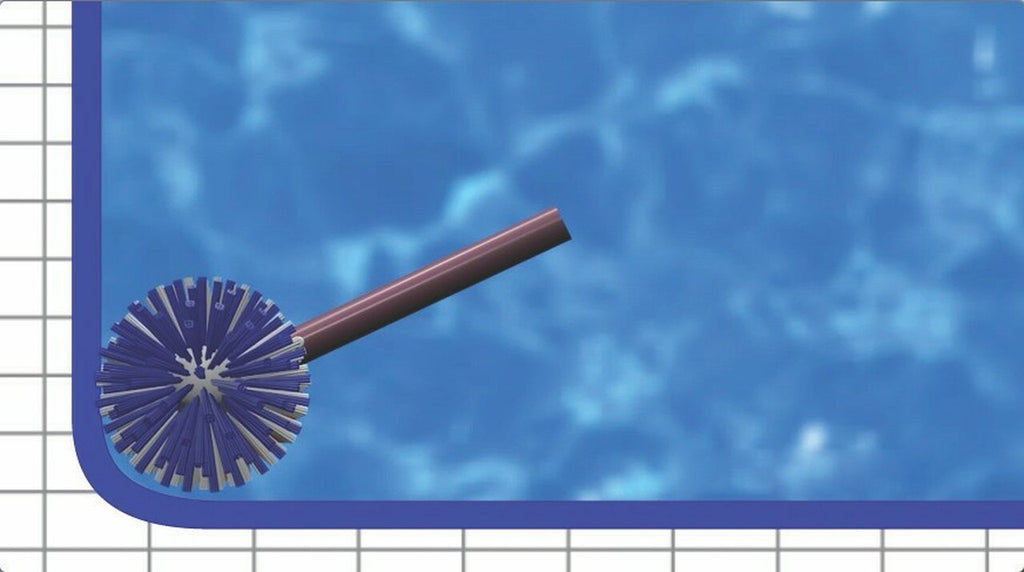 Blue Torrent 18" Brush Around 360 Swimming Pool Brush