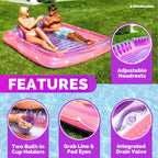 Swimline Pink SunTan Tub XL Inflatable Pool Lounger
