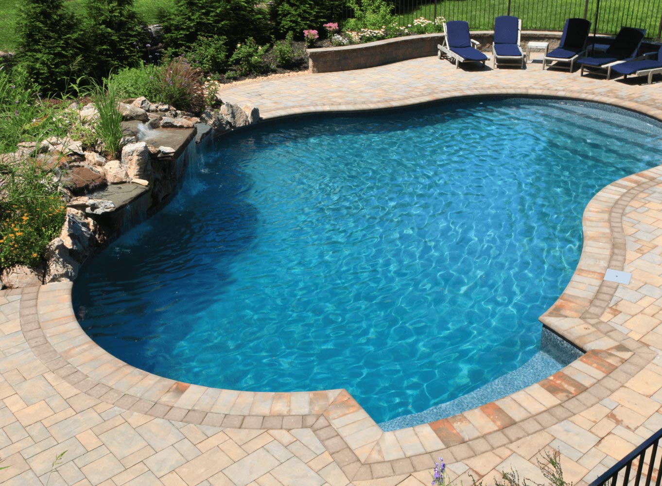 Terrazzo Caribbean Full Floor Borderless GLI Inground Pool Liner 27 or 20 Mil
