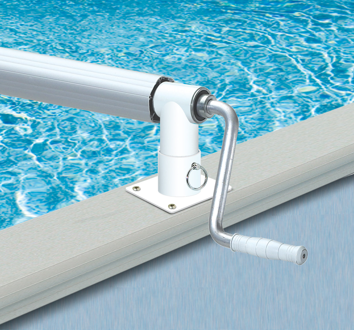 ILP Advanced Aluminum Solar Cover Reel for Above Ground Pools up to 24 ft.