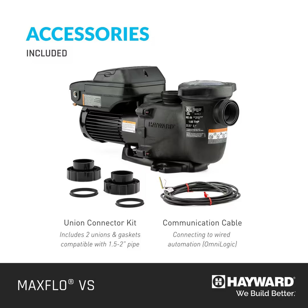 Hayward SP23520VSP Max-Flo VS Variable Speed Pool Pump, 1.65 THP, 230V 2026 model