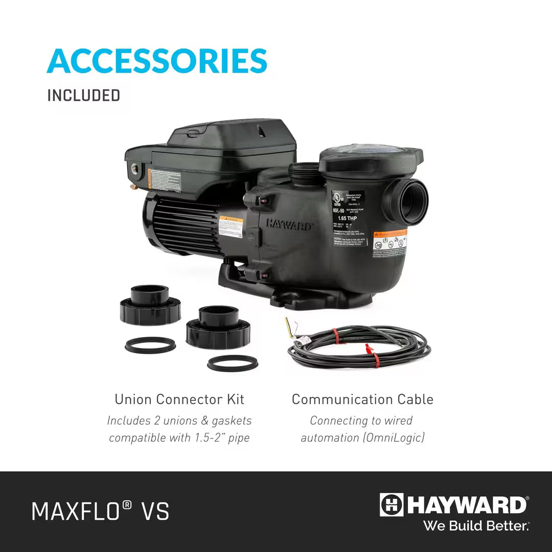 Hayward SP23520VSP Max-Flo VS Variable Speed Pool Pump, 1.65 THP, 230V 2026 model