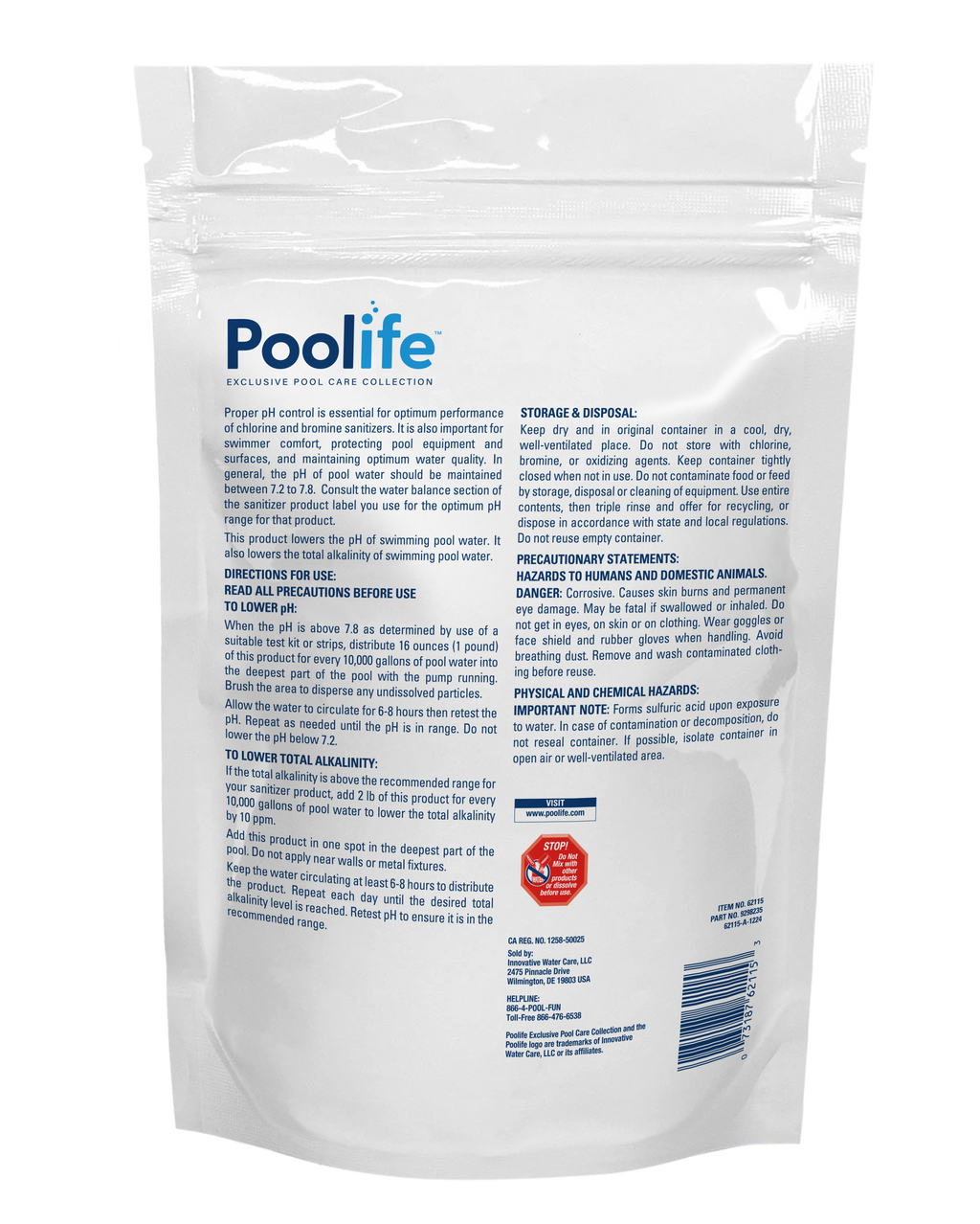 Poolife™ pH Minus, 6 lb Bag