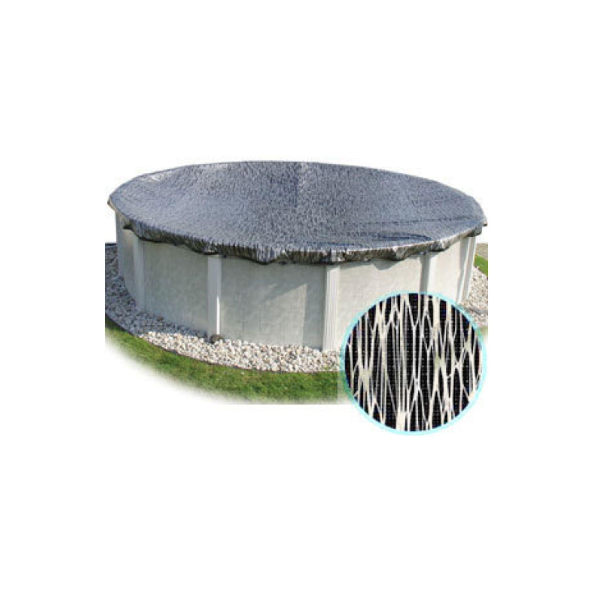 8-Year HPI Enviro Mesh Winter Pool Cover for 21' Round Pools (Cover Size: 24') Made In America