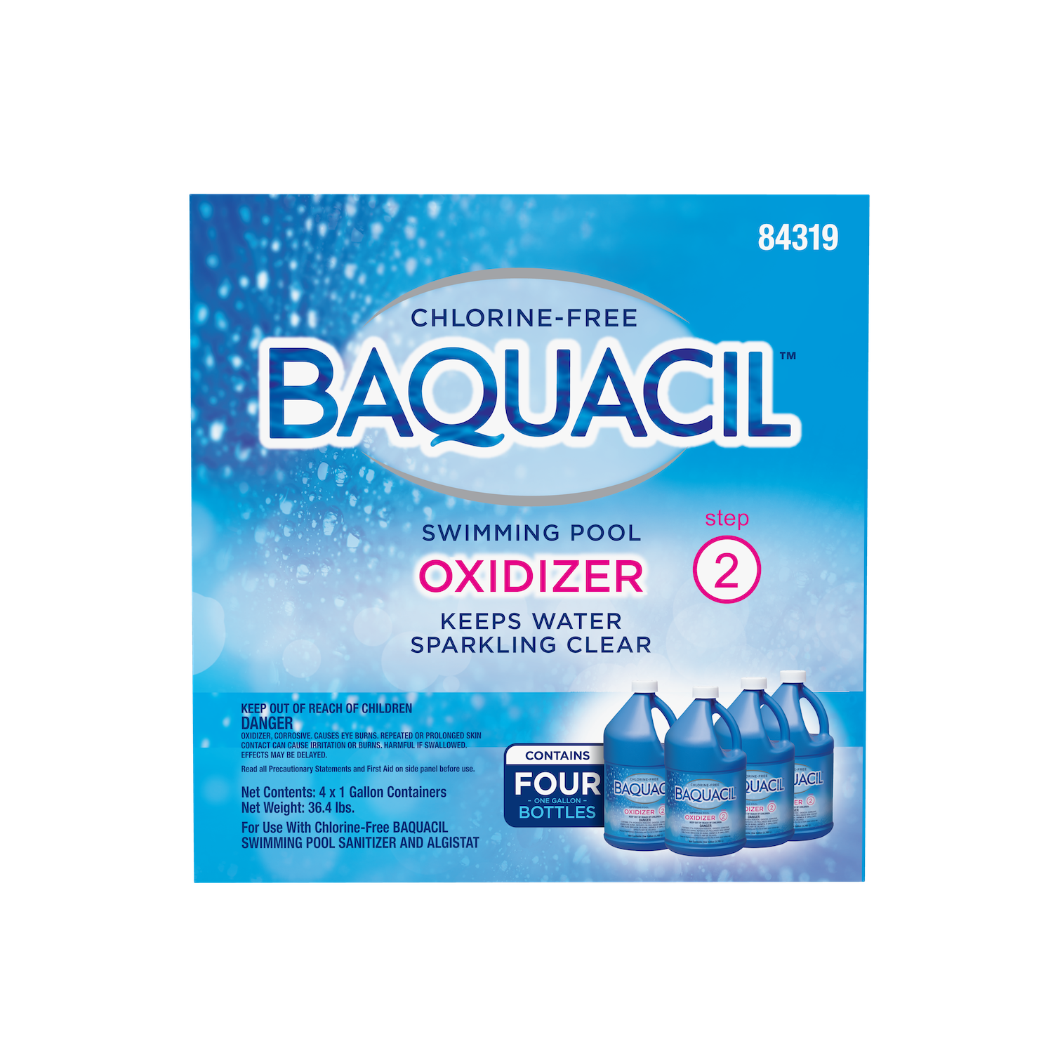 Baquacil Oxidizer Case of 4 Gallons (Step 2)