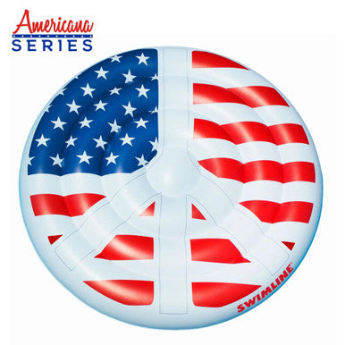 Swimline Americana Peace Sign Island