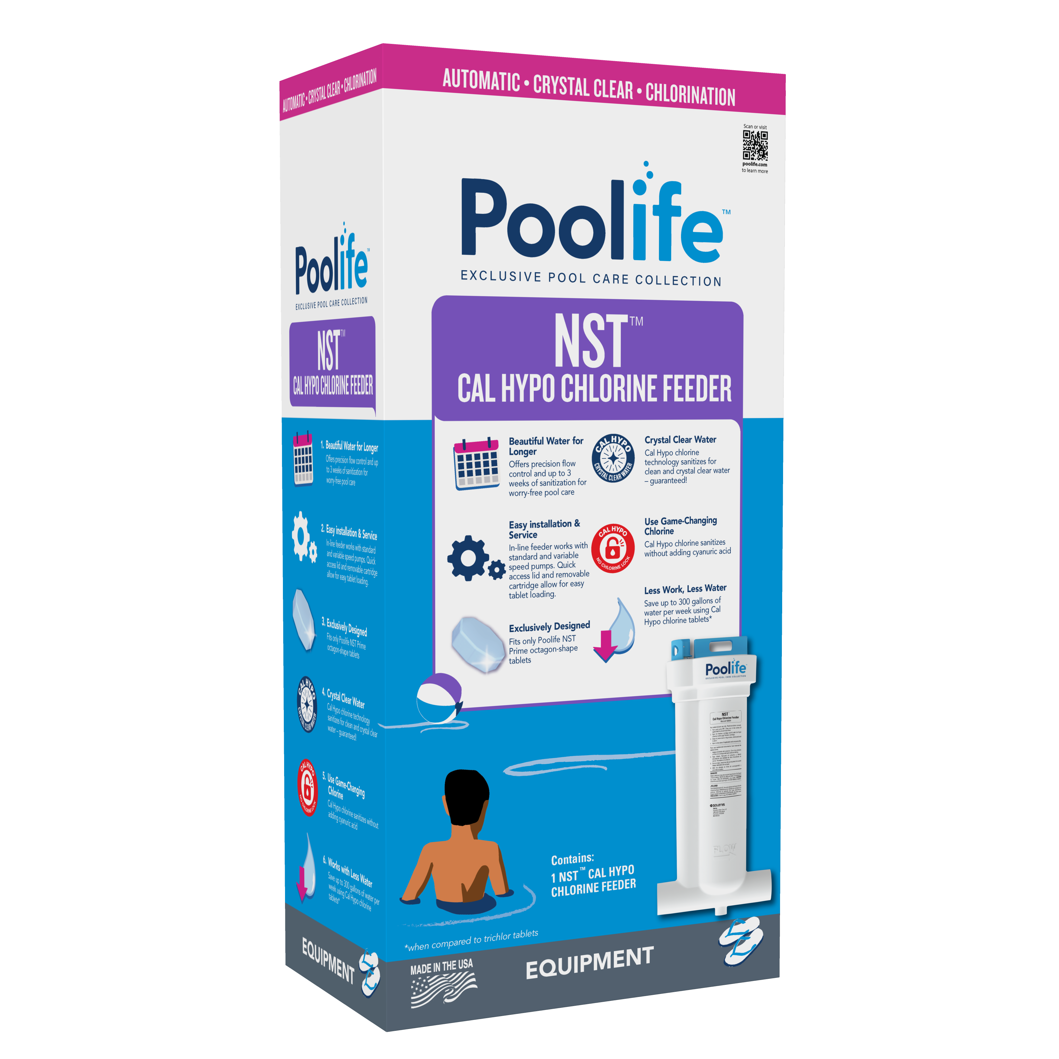 Poolife™ NST™ Prime Automatic Cal Hypo Chlorine Feeder