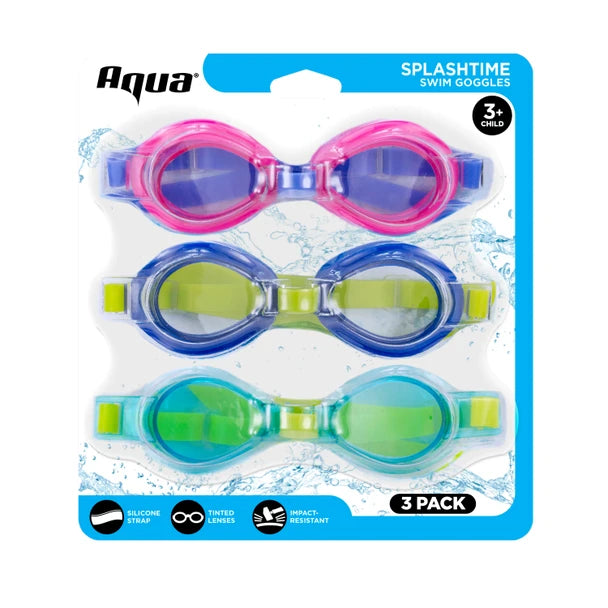 Splashtime 3-Pack Swim Goggle