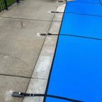 HPI Yard Guard Aquamaster 100% Solid Safety Cover for Rectangular Pool Size 14' x 28' with 4' X 8' Center End Step