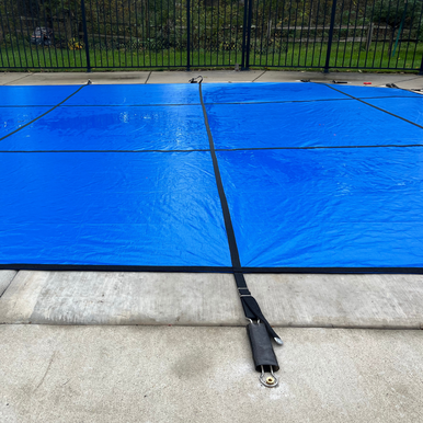 HPI Yard Guard Aquamaster 100% Solid Safety Cover for Rectangular Pool Size 20' x 40'
