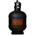 BLACK + DECKER 24" Sand Filter Tank w/ 2" 6-Way Valve & Pedestal Base