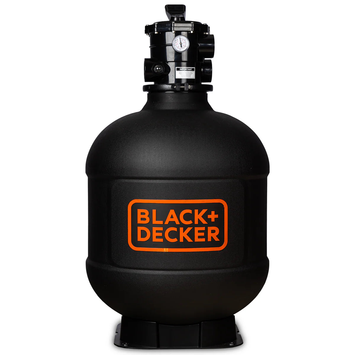 BLACK + DECKER 24" Sand Filter Tank w/ 2" 6-Way Valve & Pedestal Base