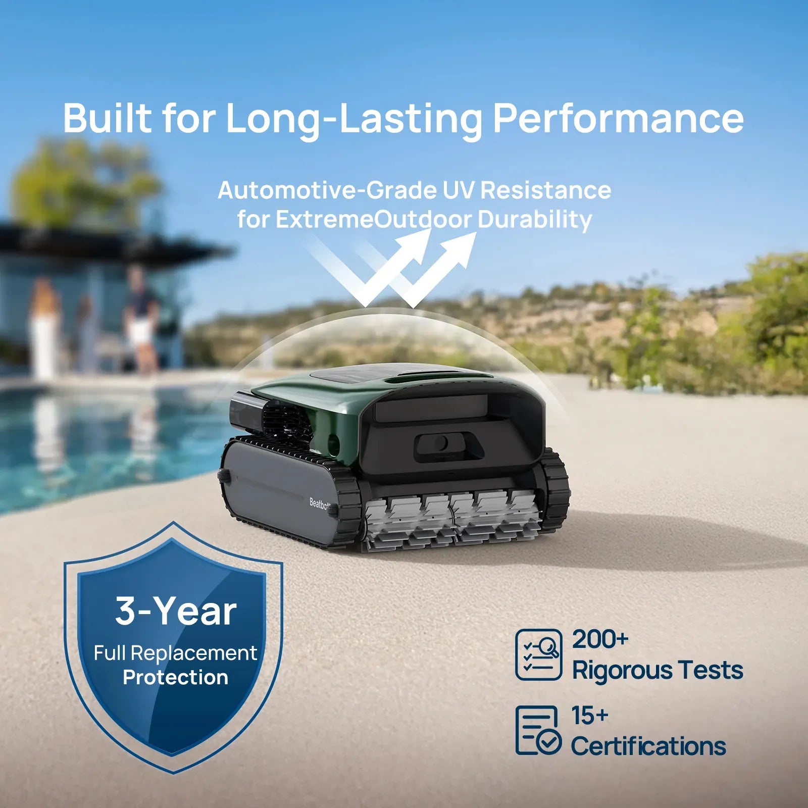 Beatbot P300 Pro Cordless Robotic Pool Cleaner – AI-Powered 4-in-1 Cleaning