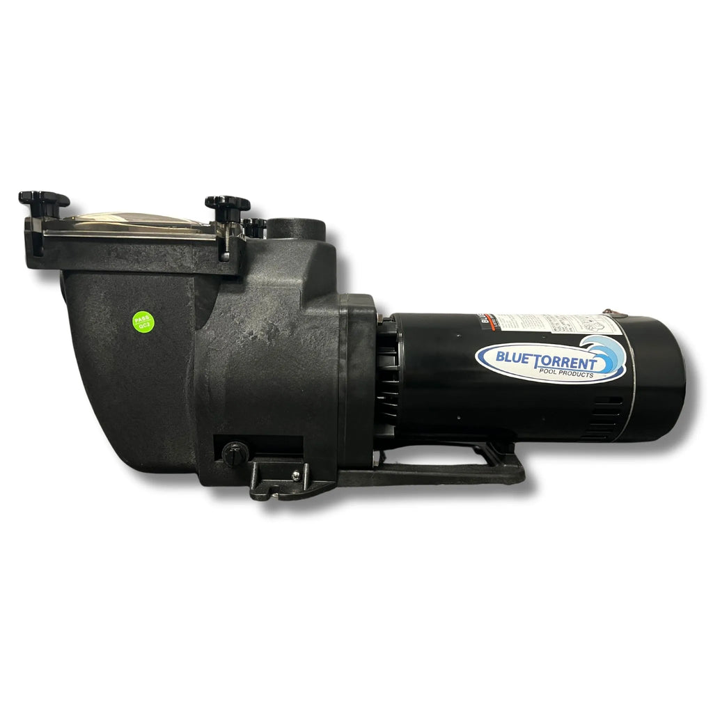 Blue Torrent Typhoon 1.5 HP 48-Frame In-Ground Pool Pump - Hayward Super Pump Replacement