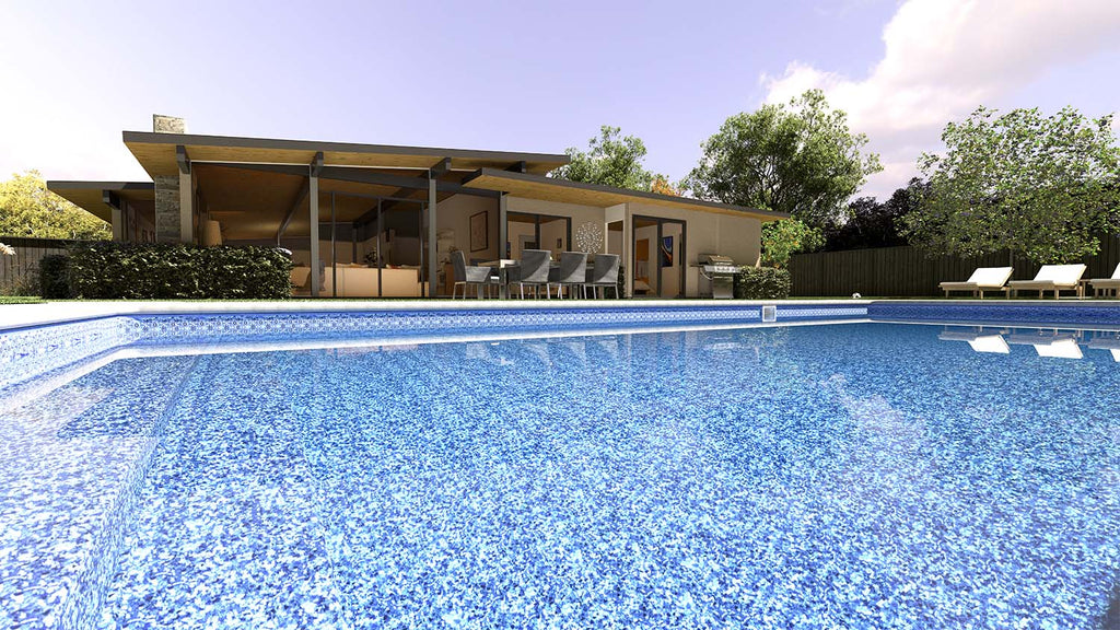 Mount Olympus with Aegean Sea Destination Series GLI Inground Pool Liner 27 or 20 Mil