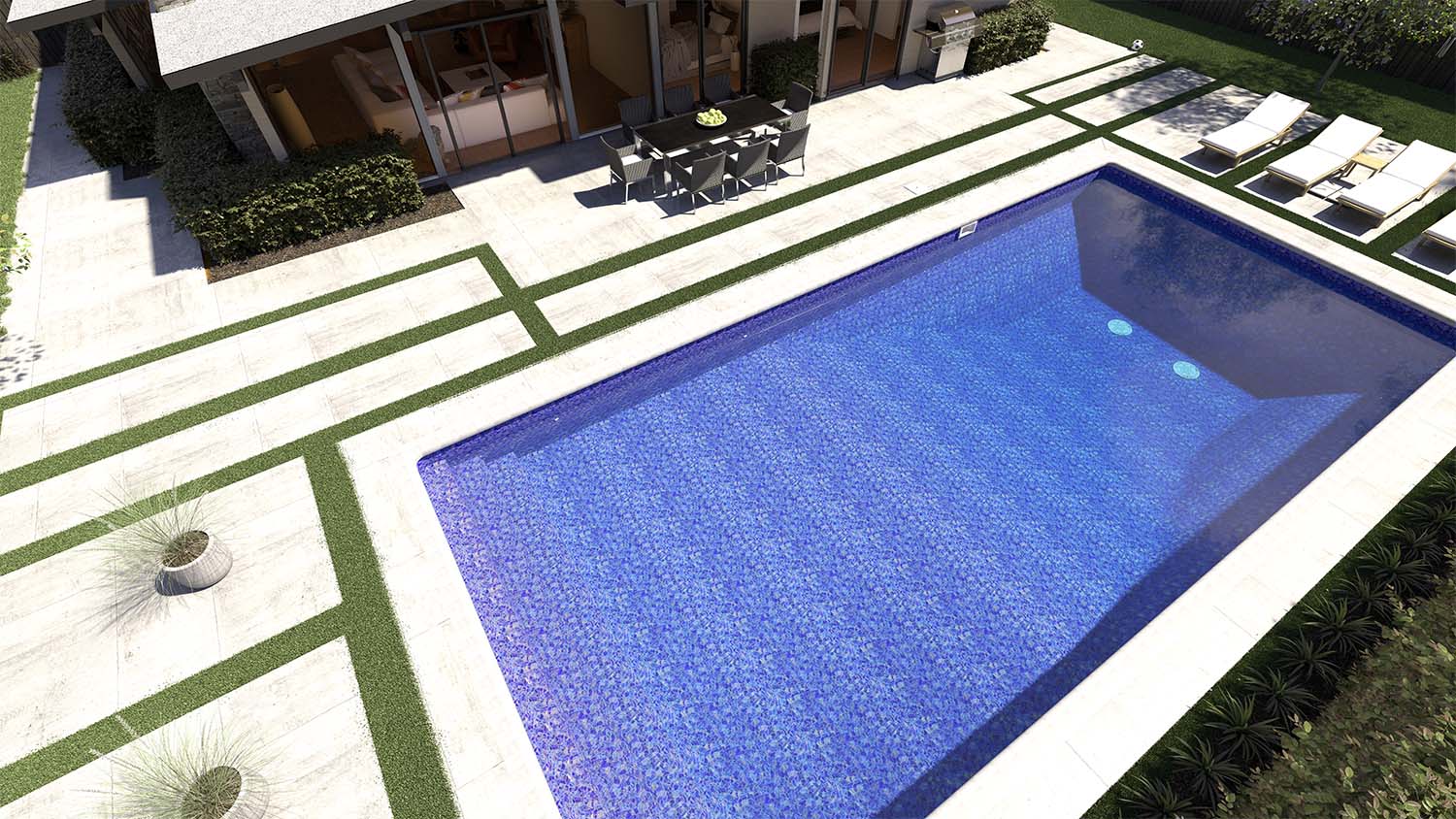 Harmony Shimmer Stone For Destination Series GLI Inground Pool Liner 27 Mil