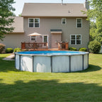 Carvin Cape Cod 27’ x 54” Round Above Ground Pool Kit (Aluminum Wall) with FREE Cosmy 200 Pool Cleaner
