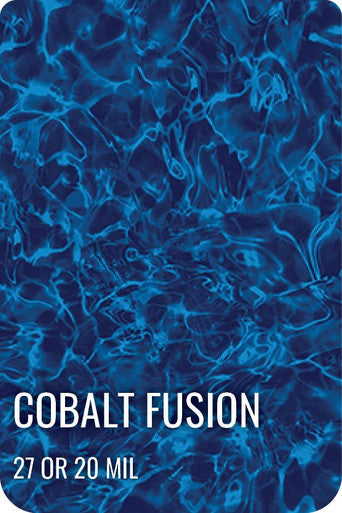 Cobalt Fusion Full Floor Borderless GLI Inground Pool Liner 27 or 20Mil