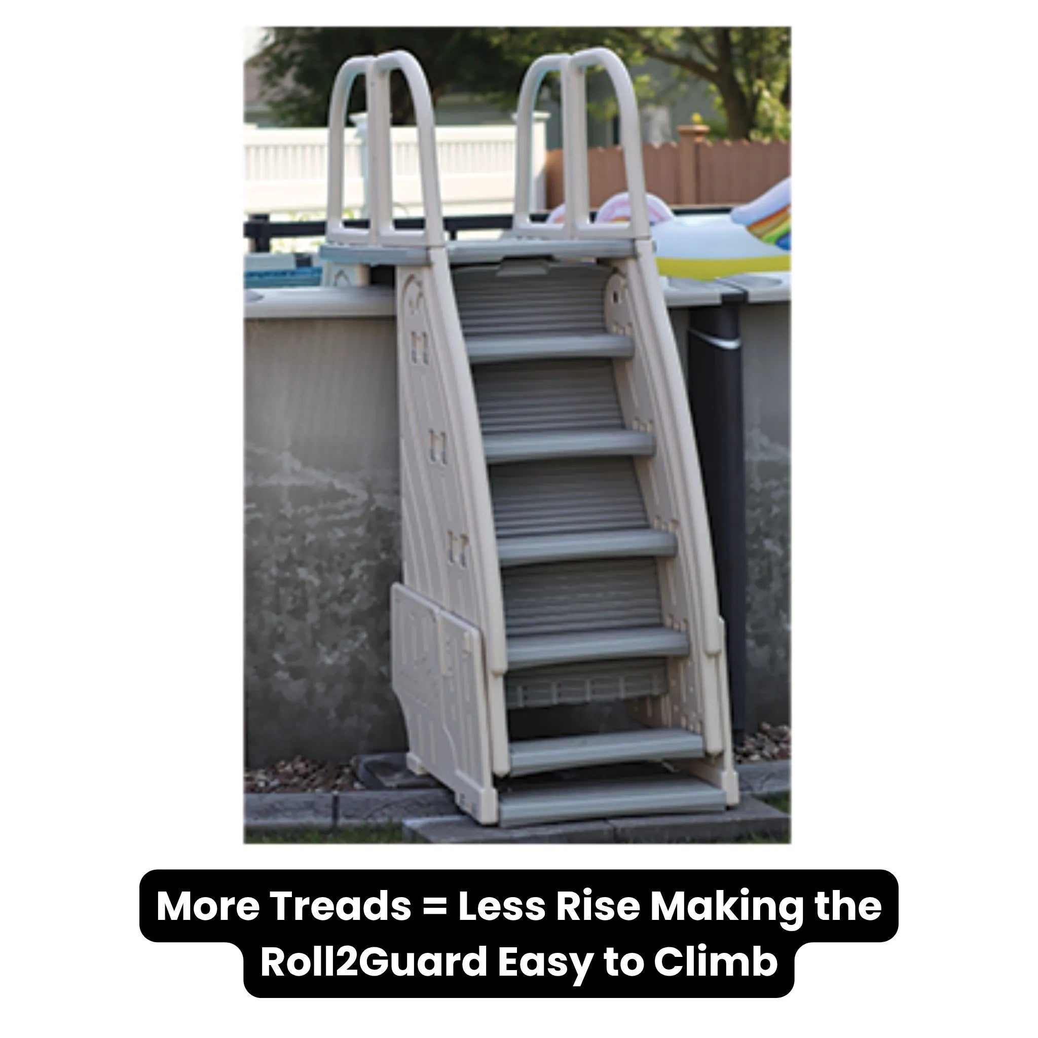 Confer Plastics 9300 Roll-2-Guard Above Ground Pool Step