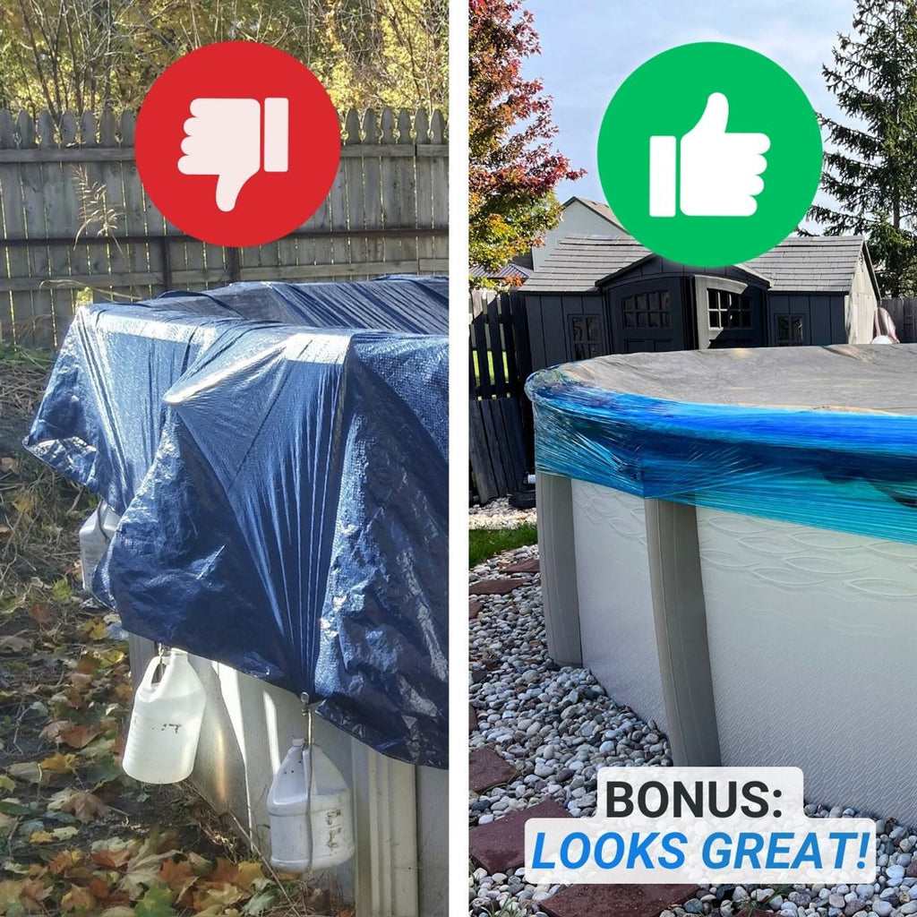 Gladon Winter Cover Wrap for Winterizing Above Ground Pools