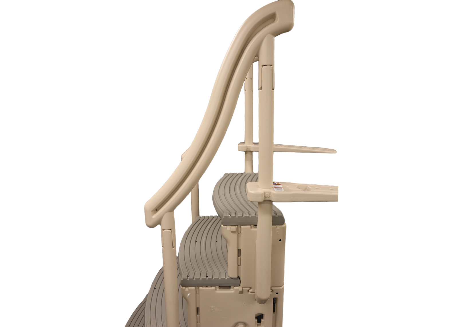 Confer Plastics CCX-AG Above Ground Curve In-Pool Step System