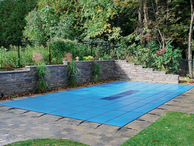 HPI Yard Guard Aquamaster Solid with Mesh Drain Safety Cover for Rectangular Pool Size 16' x 36'