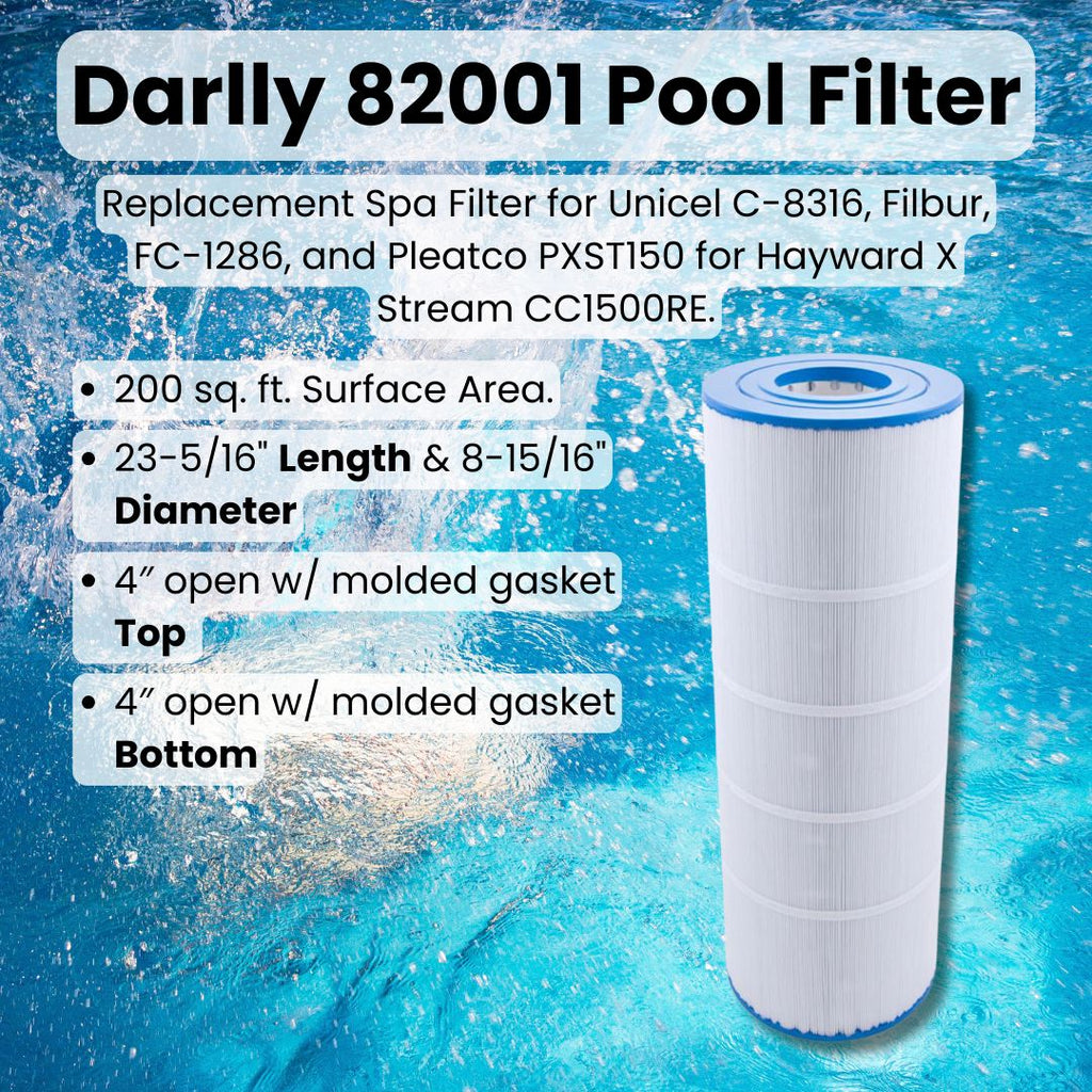 Darlly 82001 Filter Cartridge Replaces C-8419, PWWCT200 and FC-1288