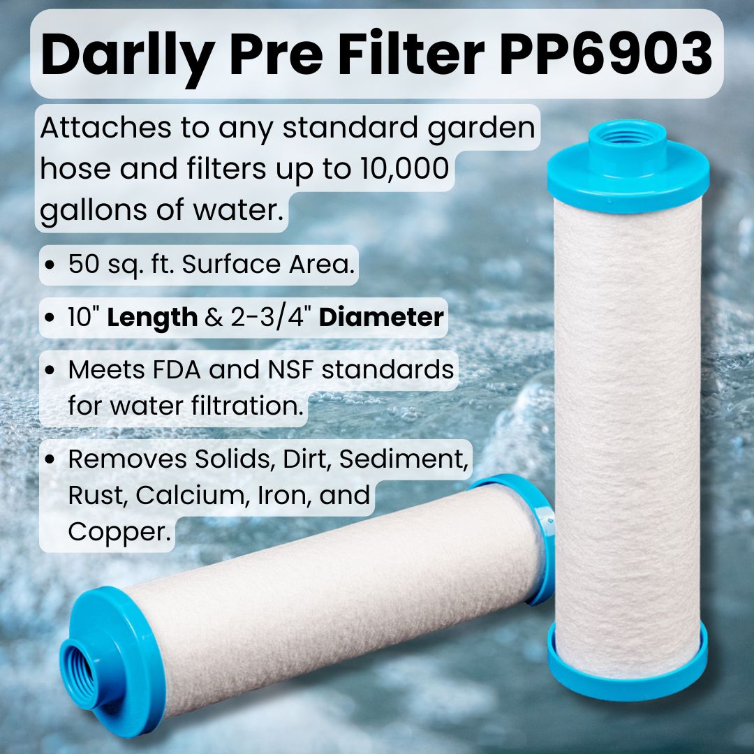Garden Hose Water Filter for Swimming Pools and Hot Tubs Up To 10K Gal.