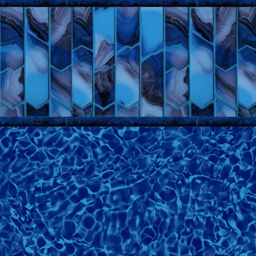 Del Mar with Brilliant Blue Bahama Inground Vinyl Liner