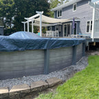 8-Year Midwest Canvas Deluxe Winter Pool Cover for 30 ft. Round Pools (Cover Size 33 ft.)