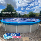 8-Year Midwest Canvas Deluxe Winter Pool Cover for 16' x 32' Oval Pools (Cover Size 19' x 35')