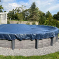 8-Year Midwest Canvas Deluxe Winter Pool Cover for 15' x 30' Oval Pools (Cover Size 18' x 33')