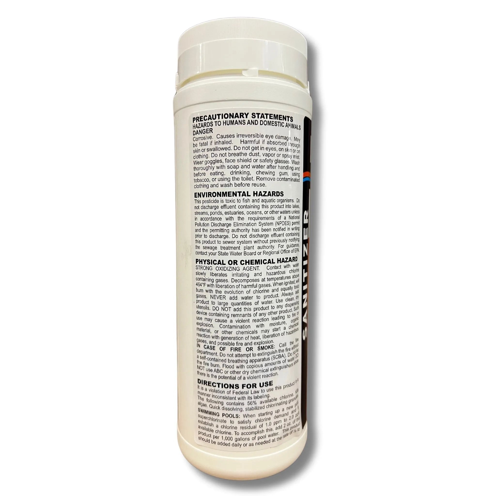 Di-Chlor Granular Chlorine, 2 lbs. - 99% Sodium Dichlor.