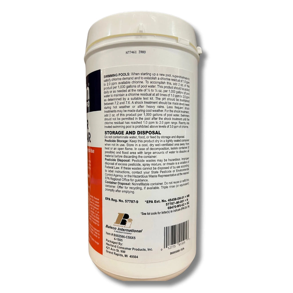 Di-Chlor Granular Chlorine, 5 lbs. - 99% Sodium Dichlor.