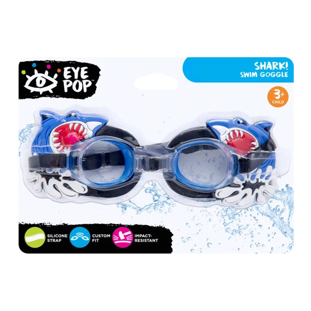 Shark Swim Goggles for Kids - Child Swim Goggles
