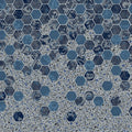 Falling Esagono with Gray Crystal Destination Series GLI Inground Pool Liner 27 Mil