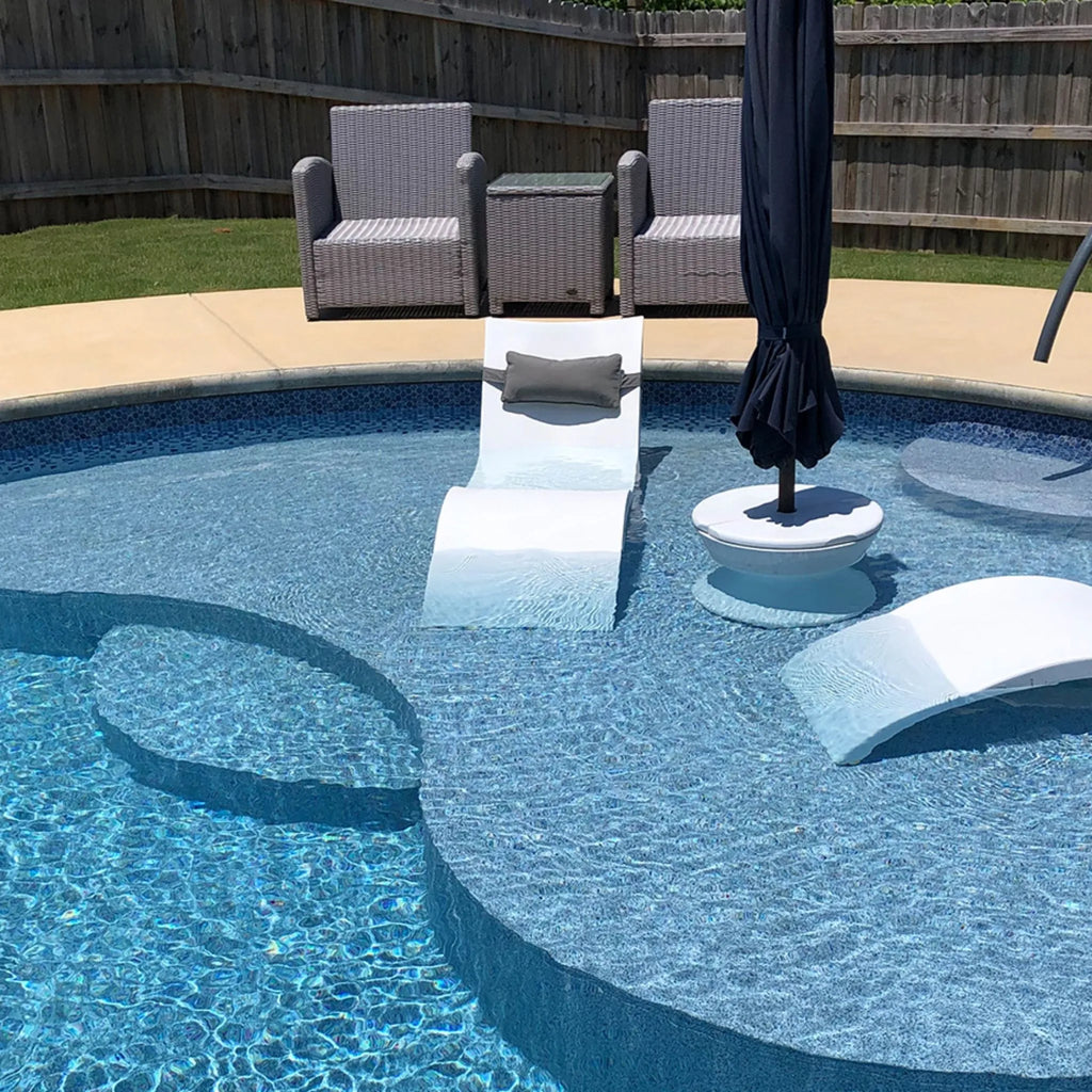 Falling Esagono with Gray Crystal Destination Series GLI Inground Pool Liner 27 Mil